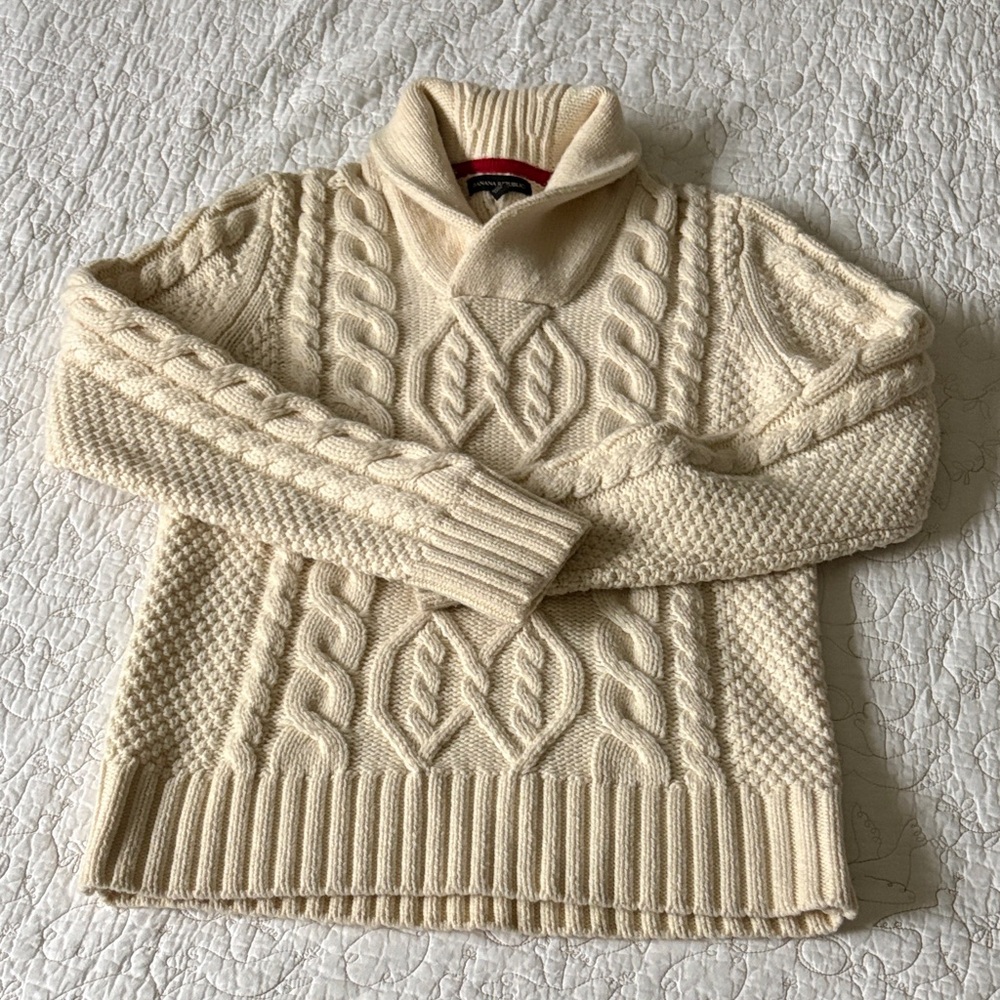 Banana Republic Cream Merino Wool Sweater
